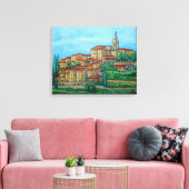 Farben Crillon-le-Brave, Provence Canvas Print Leinwanddruck (Insitu (Wohnzimmer))