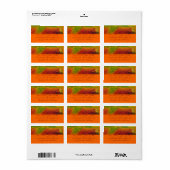 Farben der Ahornleaf Autumn Nature Fotografy Adressaufkleber (Vorne)