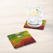 Farben der Ahornleaf Autumn Nature Fotografy Rechteckiger Pappuntersetzer (Vor Ort)