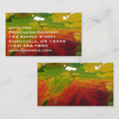 Farben der Ahornleaf Autumn Nature Fotografy Visitenkarte (Vorne/Hinten)