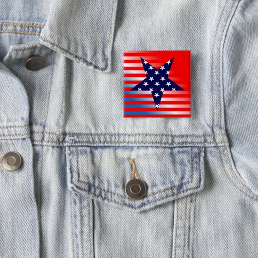 Farben der amerikanischen Flagge Button (Beispiel)