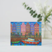 Farben der Amsterdamer Post Card von Lisa Lorenz Postkarte (Stehend Vorderseite)