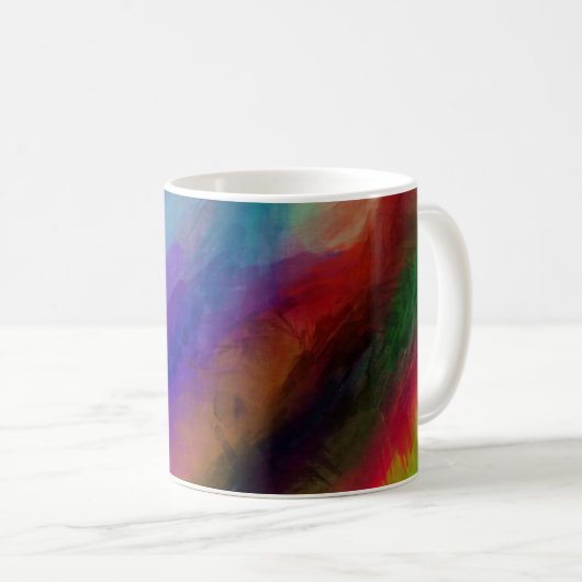 Farben der Aurora Borealis Kaffeetasse (VorderseiteRechts)