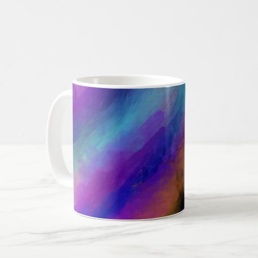 Farben der Aurora Borealis Kaffeetasse (Vorderseite Links)