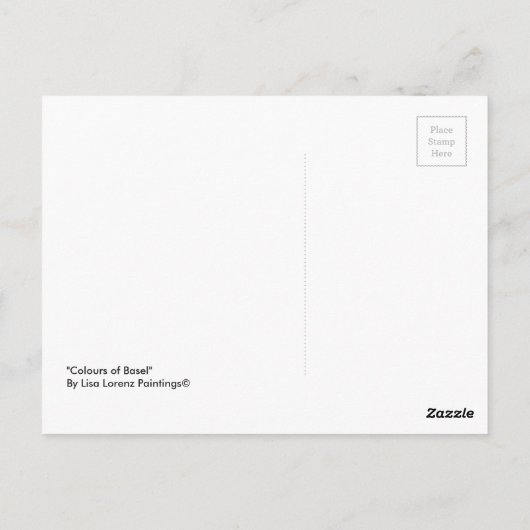 Farben der Basler PostCard von Lisa Lorenz Postkarte (Rückseite)
