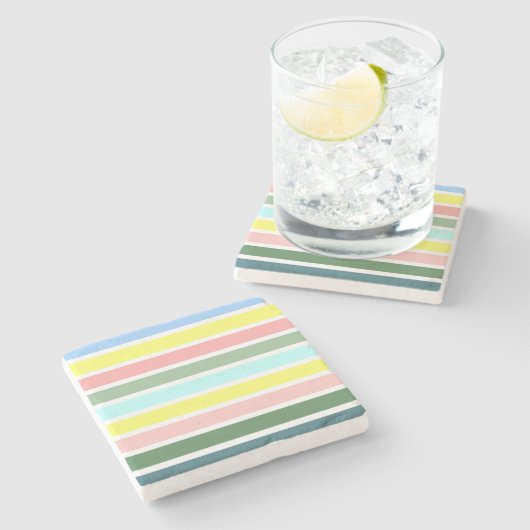 Farben der Bermuda Steinuntersetzer (Seitenansicht)