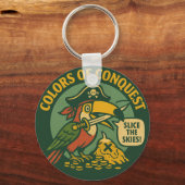 Farben der Eroberung Pirat Toucan Schlüsselanhänger (Rückseite)