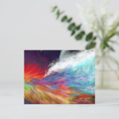 Farben der Fantasie - Rainbow World Postkarte (Stehend Vorderseite)