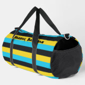 Farben der Flagge von Nassau Duffle Bag (Rechte Ecke)