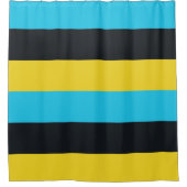 Farben der Flagge von Nassau Duschvorhang (Vorderseite)