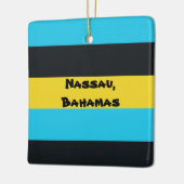 Farben der Flagge von Nassau Keramikornament (Links)