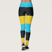 Farben der Flagge von Nassau Leggings (Rückseite)