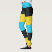 Farben der Flagge von Nassau Leggings (Links)