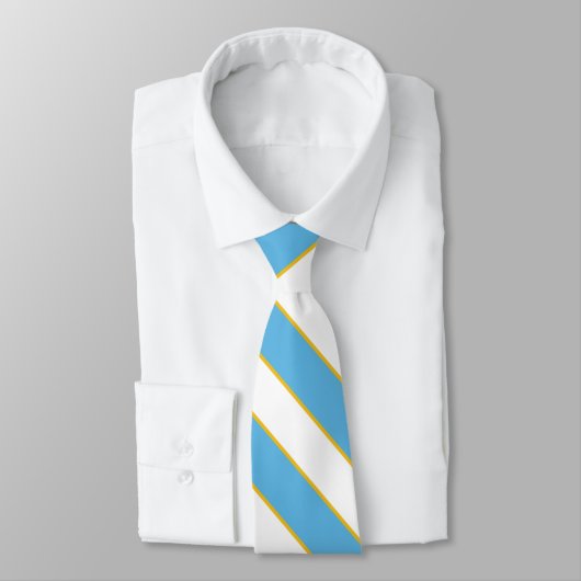 Farben der Flagge von San Marino Krawatte (Gebunden)