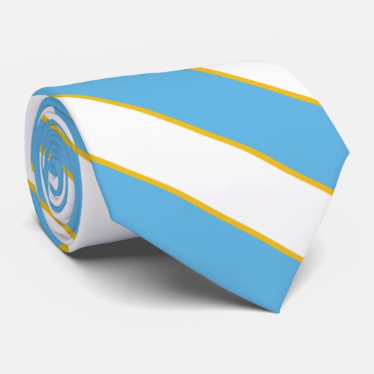 Farben der Flagge von San Marino Krawatte (Gerollt)