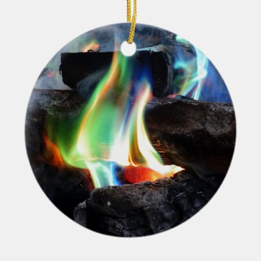 Farben der Flamme Keramik Ornament (Vorne)