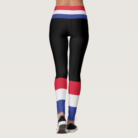 Farben der französischen Flagge. Leggings (Rückseite)