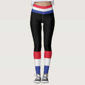 Farben der französischen Flagge. Leggings (Vorderseite)