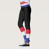 Farben der französischen Flagge. Leggings (Links)