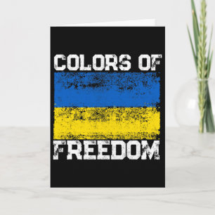 Farben der Freiheit Ukraine-Flagge 1 Karte