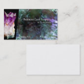 Farben der Heilsteine Amethyst Visitenkarte (Vorne/Hinten)