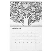 Färben der Kalenderfarbe für die Jahresstruktur Kalender (Feb 2026)