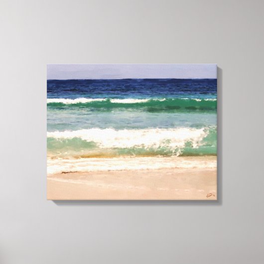 Farben der karibischen Wrapped Canvas Leinwanddruck (Vorderseite)