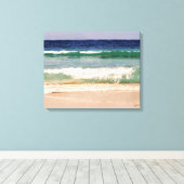 Farben der karibischen Wrapped Canvas Leinwanddruck (Insitu (Holzboden))