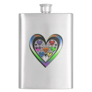 Farben der Liebe Flachmann