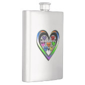 Farben der Liebe Flachmann (Rechts)