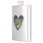 Farben der Liebe Flachmann (Links)