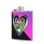 Farben der Liebe Flachmann (Links)
