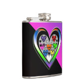 Farben der Liebe Flachmann (Rechts)