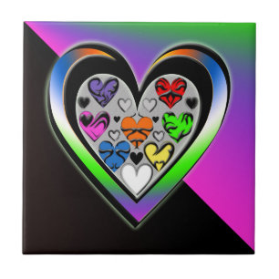 Farben der Liebe Fliese
