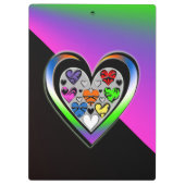 Farben der Liebe Klemmbrett (Rückseite)