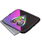 Farben der Liebe Laptopschutzhülle (Vorne Knopf)