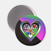 Farben der Liebe Magnet (Vorderseite/Rückseite)
