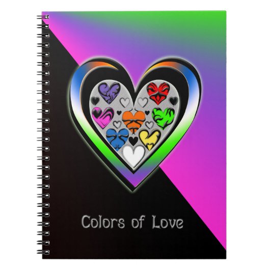 Farben der Liebe Notizblock (Vorderseite)