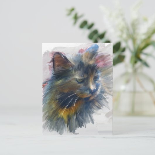 Farben der Liebe Postkarte (Stehend Vorderseite)