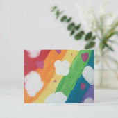 Farben der Liebe Postkarte (Stehend Vorderseite)