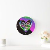 Farben der Liebe Runde Wanduhr (Zuhause)