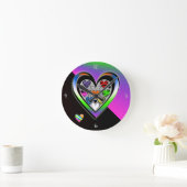 Farben der Liebe Runde Wanduhr (Zuhause)