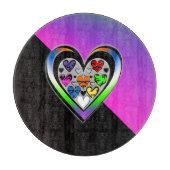 Farben der Liebe Schneidebrett (Vorderseite)