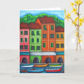 Farben der ligurischen Grußkarte Karte (Gelbe Blume)