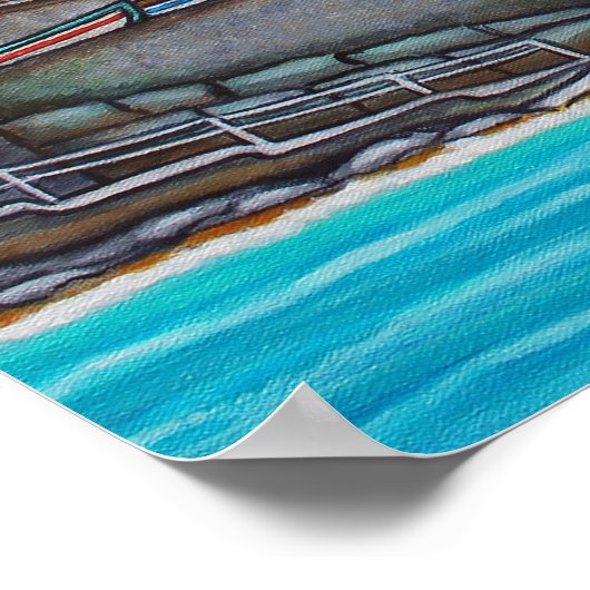 Farben der Manarola Print Poster (Ecke)