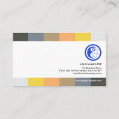 Farben der Menschen entziehen der Einstellung von  Visitenkarte (Rückseite)