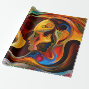 Farben der Mind-Serie. Entwurf aus Elementen Geschenkpapier