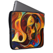 Farben der Mind-Serie. Entwurf aus Elementen Laptopschutzhülle (Vorne Rechts)