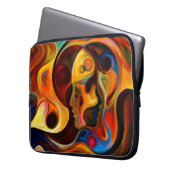 Farben der Mind-Serie. Entwurf aus Elementen Laptopschutzhülle (Vorderseite Links)