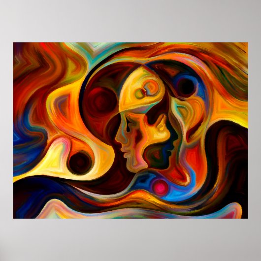 Farben der Mind-Serie. Entwurf aus Elementen Poster (Vorne)